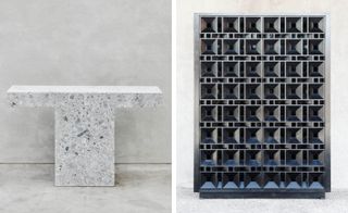 Console Modulor’ and ’Cabinet Openwork 1’, both from the Modernist Collection,