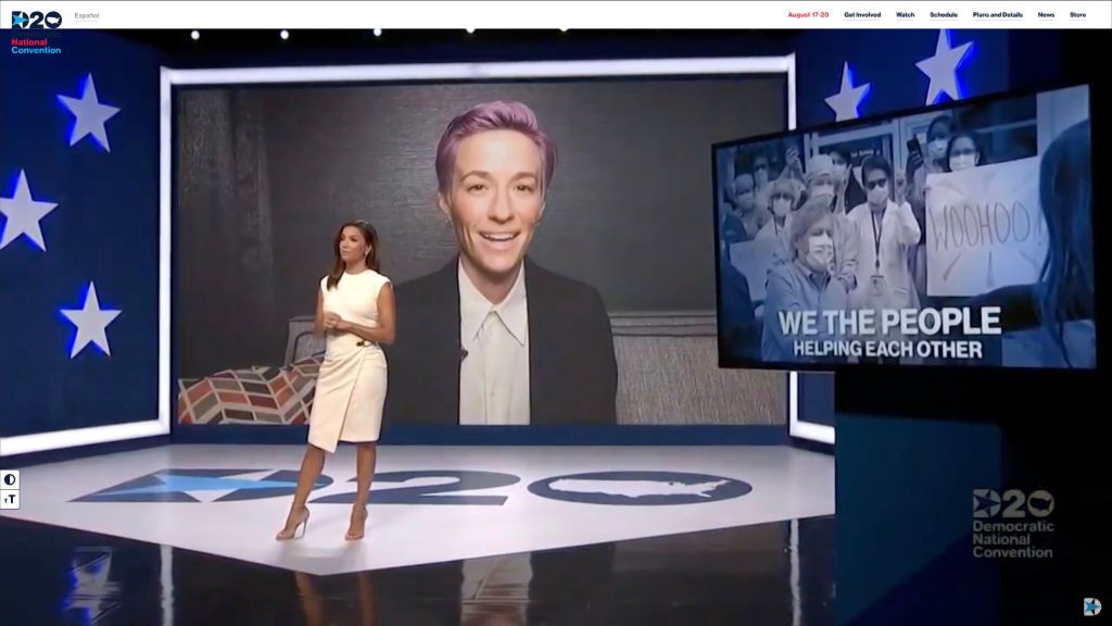 Eva Longoria hosts the Democratic National Convention.