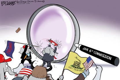 Political Cartoon U.S. gop jan 6 commission