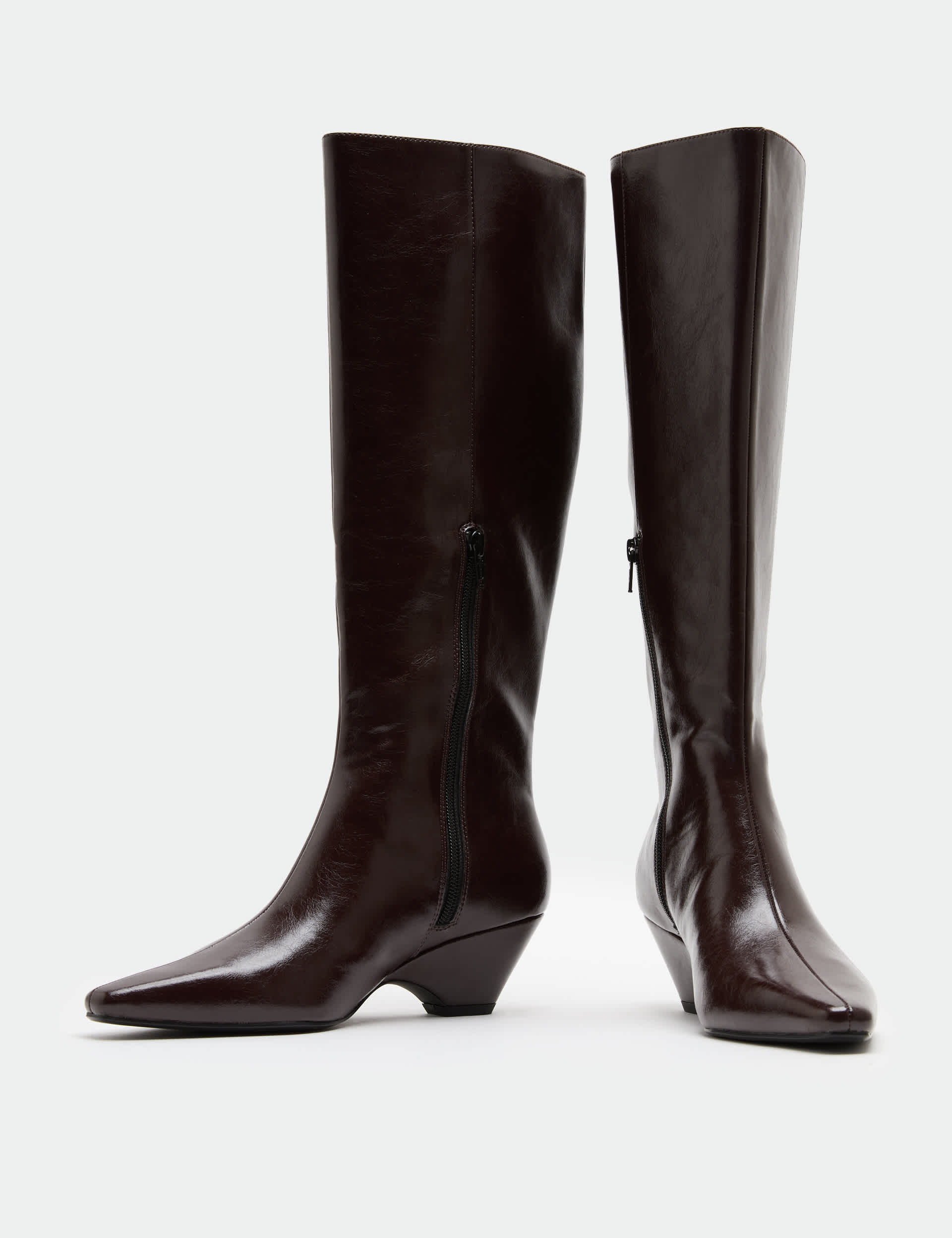 Wedge Knee High Boots