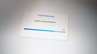 ROG Ally SSD upgrade: Wait for Cloud Recovery to download files.
