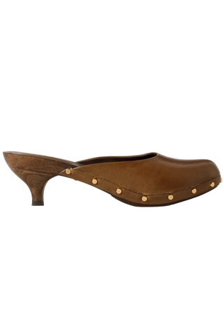 Judith Studded Leather Mules