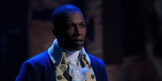 Aaron Burr (Leslie Odom Jr.) sings in 'Hamilton'