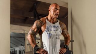 The Rock workout T-shirt