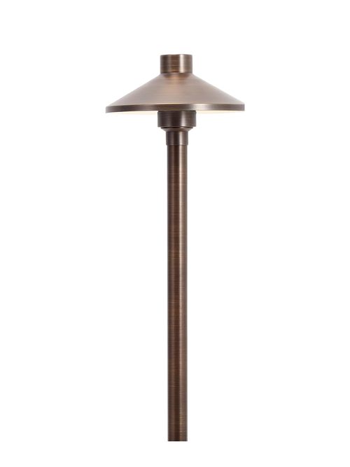 Solid Brass Low Voltage Pathway Lights, Set of 4