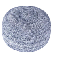 Hand crochet pouf from Target