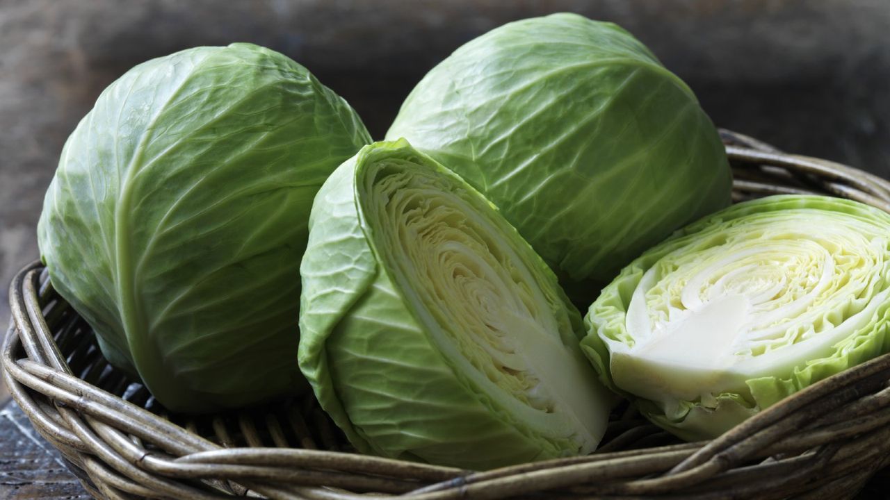 cabbage in basket