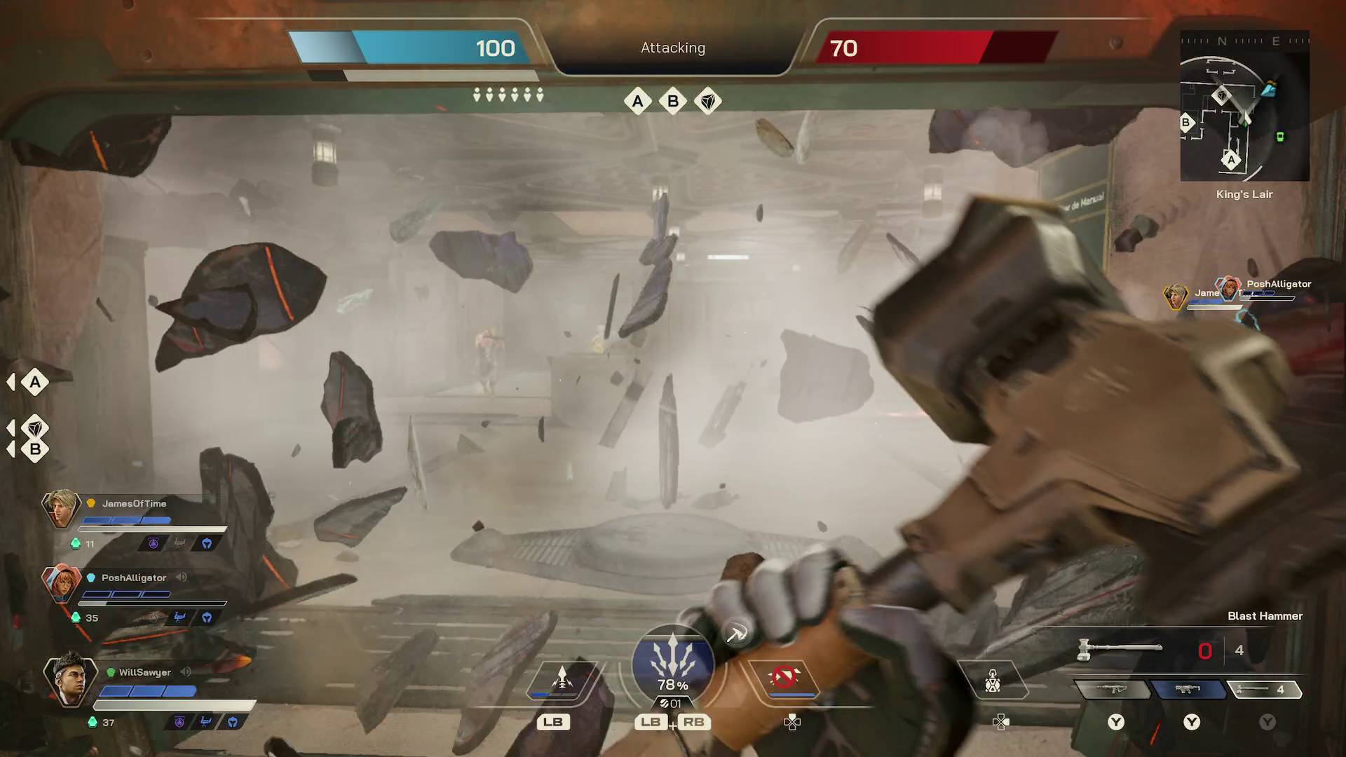 Highguard blast hammer raid weapon breaking wall apart