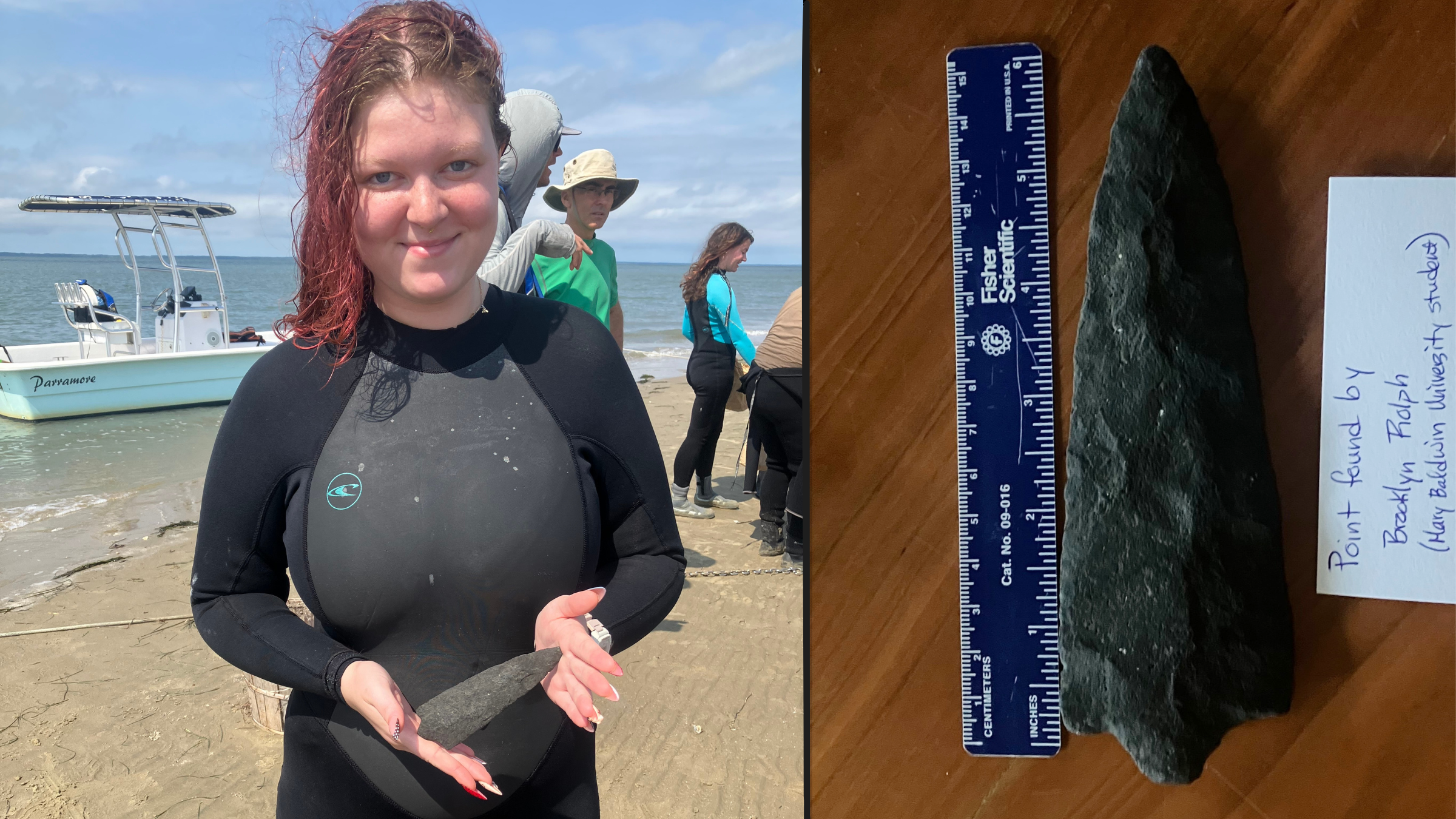 ‘This is so crazy!’ Virginia college student looking for shark teeth finds rare Native American spearpoint ‘This is so crazy!’ Virginia college student looking for shark teeth finds rare Native American spearpoint