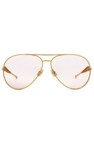 Sardine Aviator Sunglasses in Gold