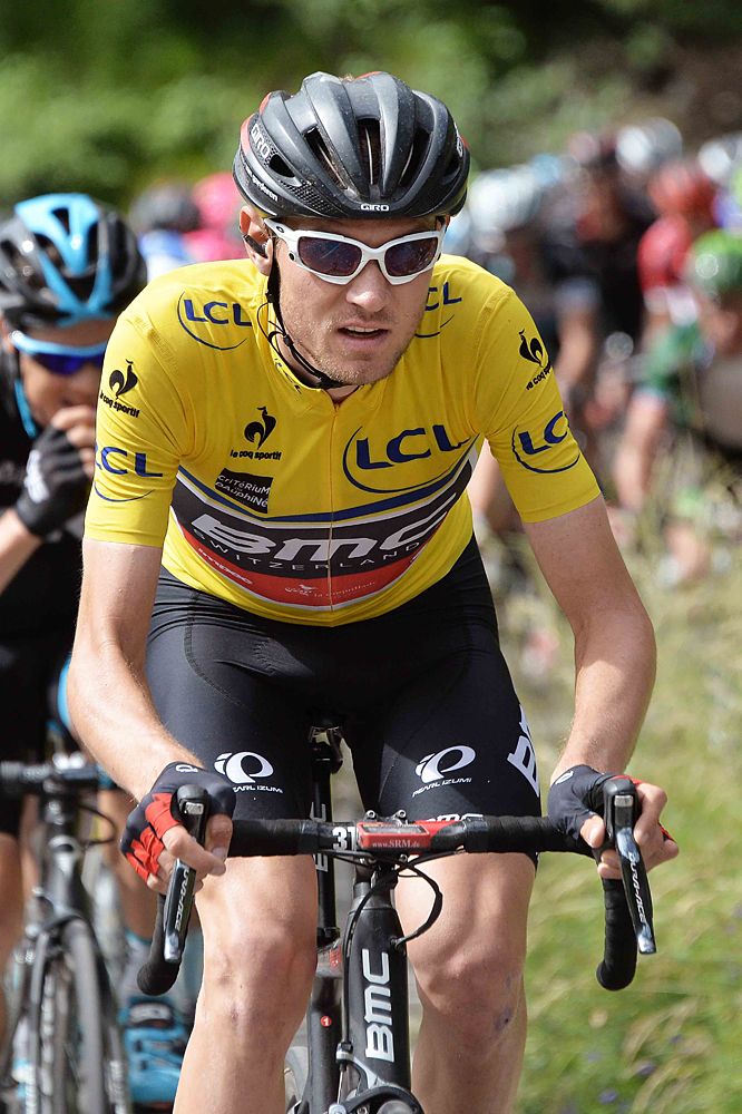 Tejay van Garderen (BMC) lost the yellow jersey on stage 8 to Chris Froome (Team Sky)