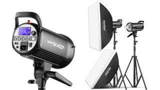 Godox 2 Pack SK400II studio flash kit - the best budget softbox lighting kit