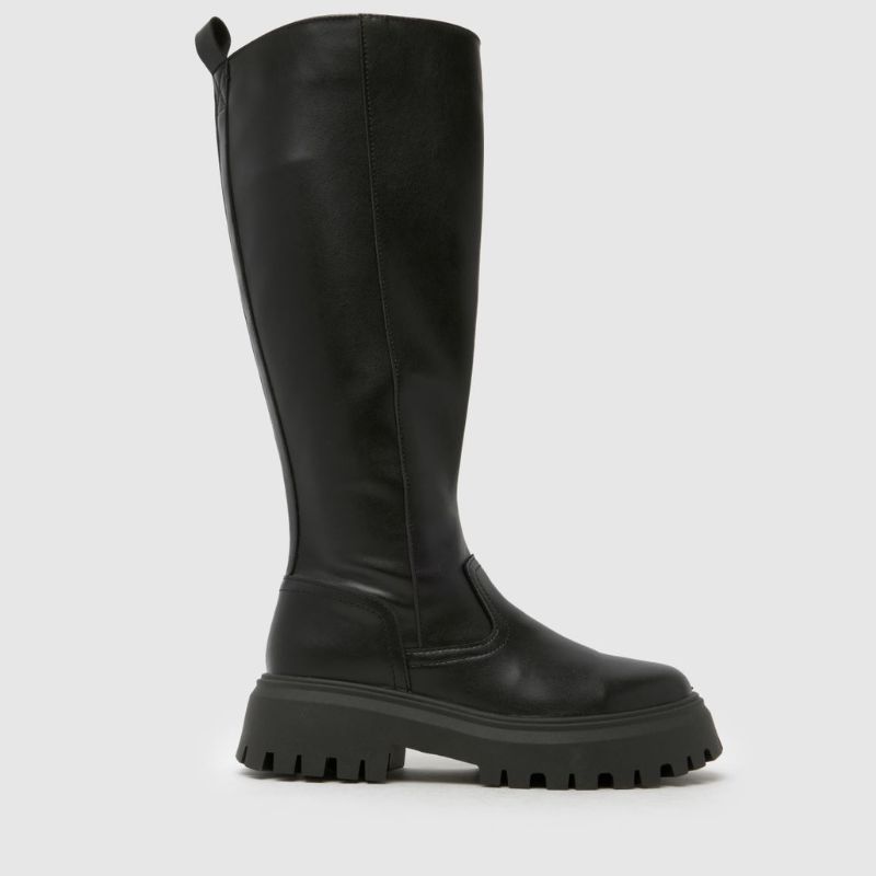 Schuh, Wide Fit Diana Chunky Knee High in Black