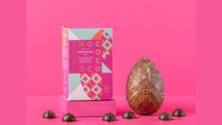 Milk Chocolate Sapphire Egg with Dorset Sea Salt Caramels, Chococo