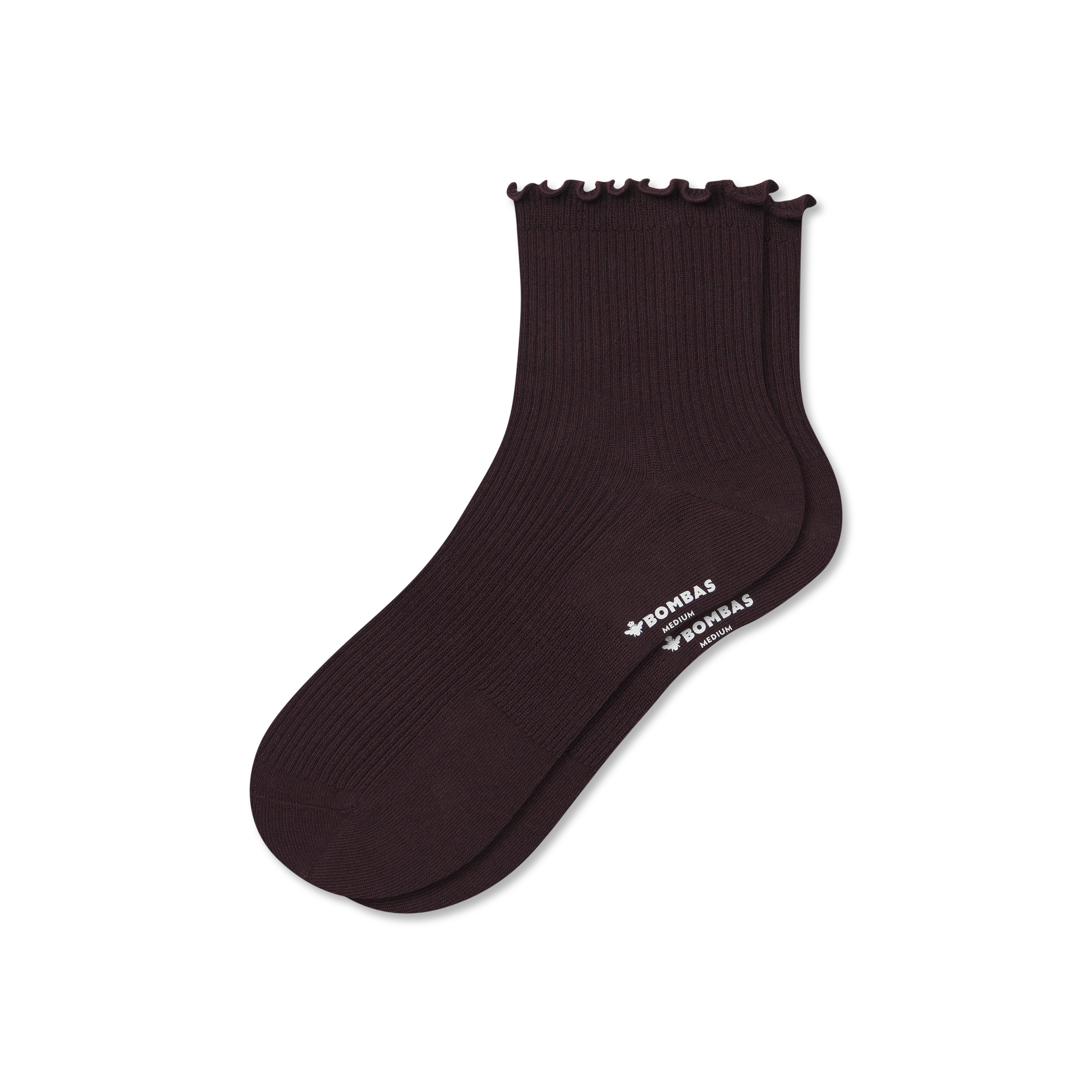 Women's Ruffle Rib Quarter Socks