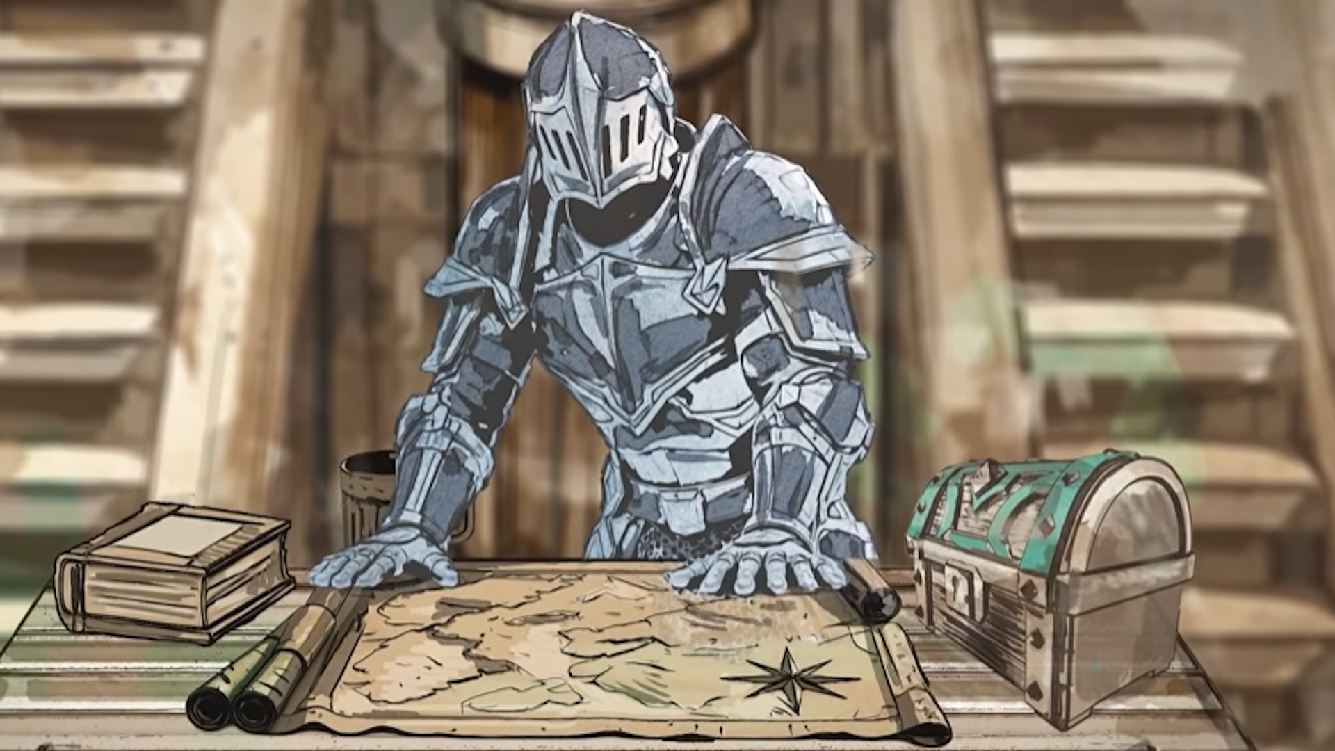 Screenshot of RuneScape Dragon Slayer 2 showing AI-generated knight design