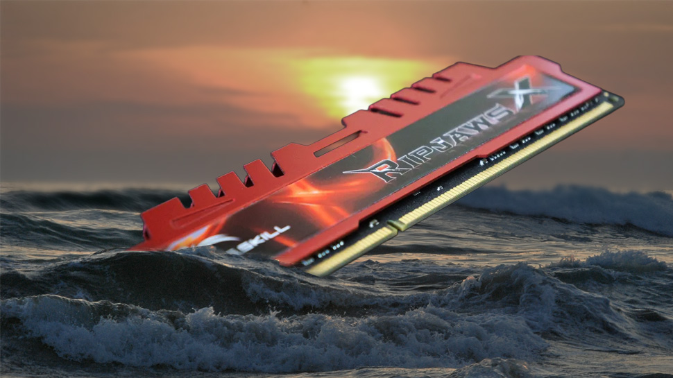 RAM sinking into the ocean