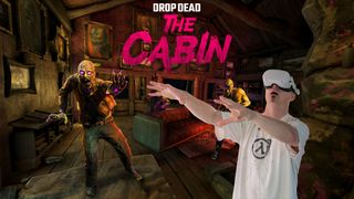 Drop Dead: The Cabin screenshot with me superimposed in it as a zombie