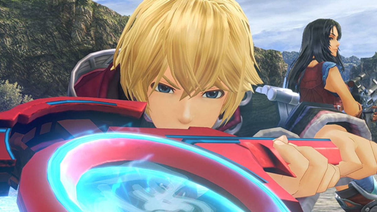 Shulk wielding the Monado in Xenoblade Chronicles Definitive Edition.