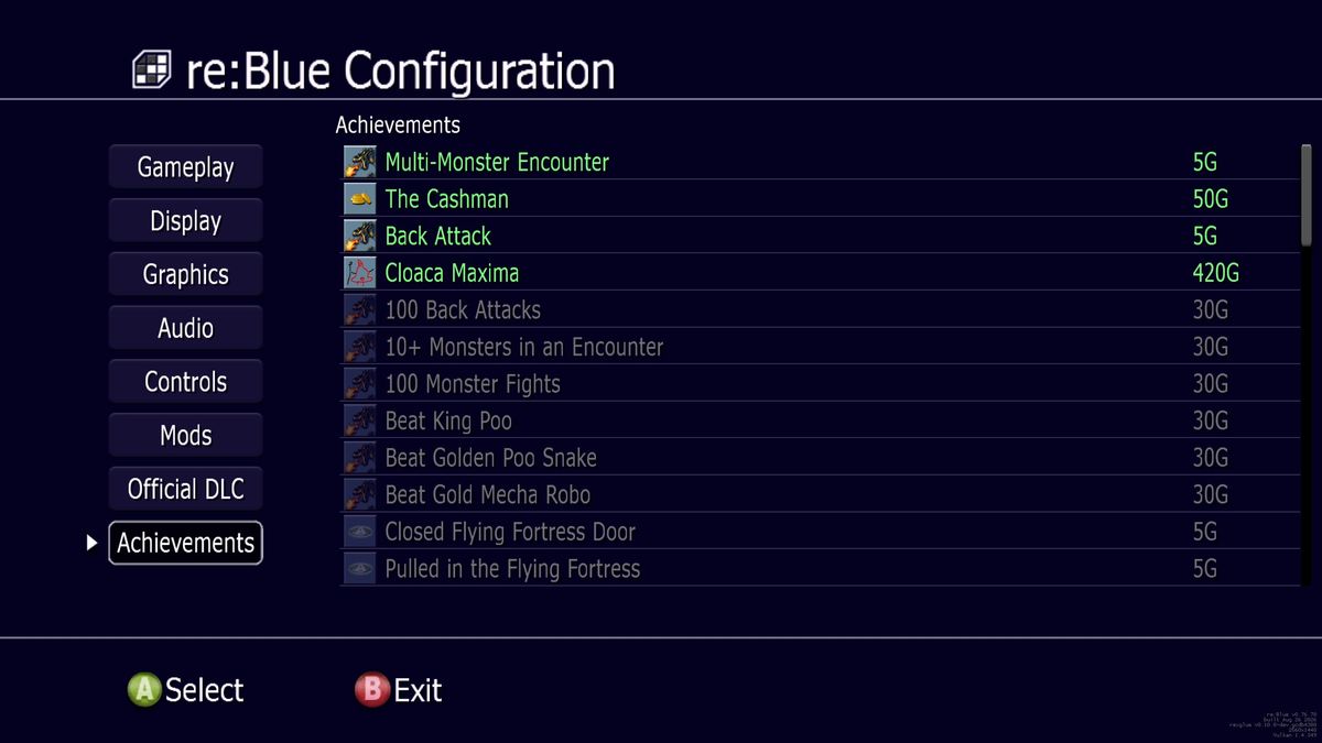 Blue Dragon recompilation PC port features
