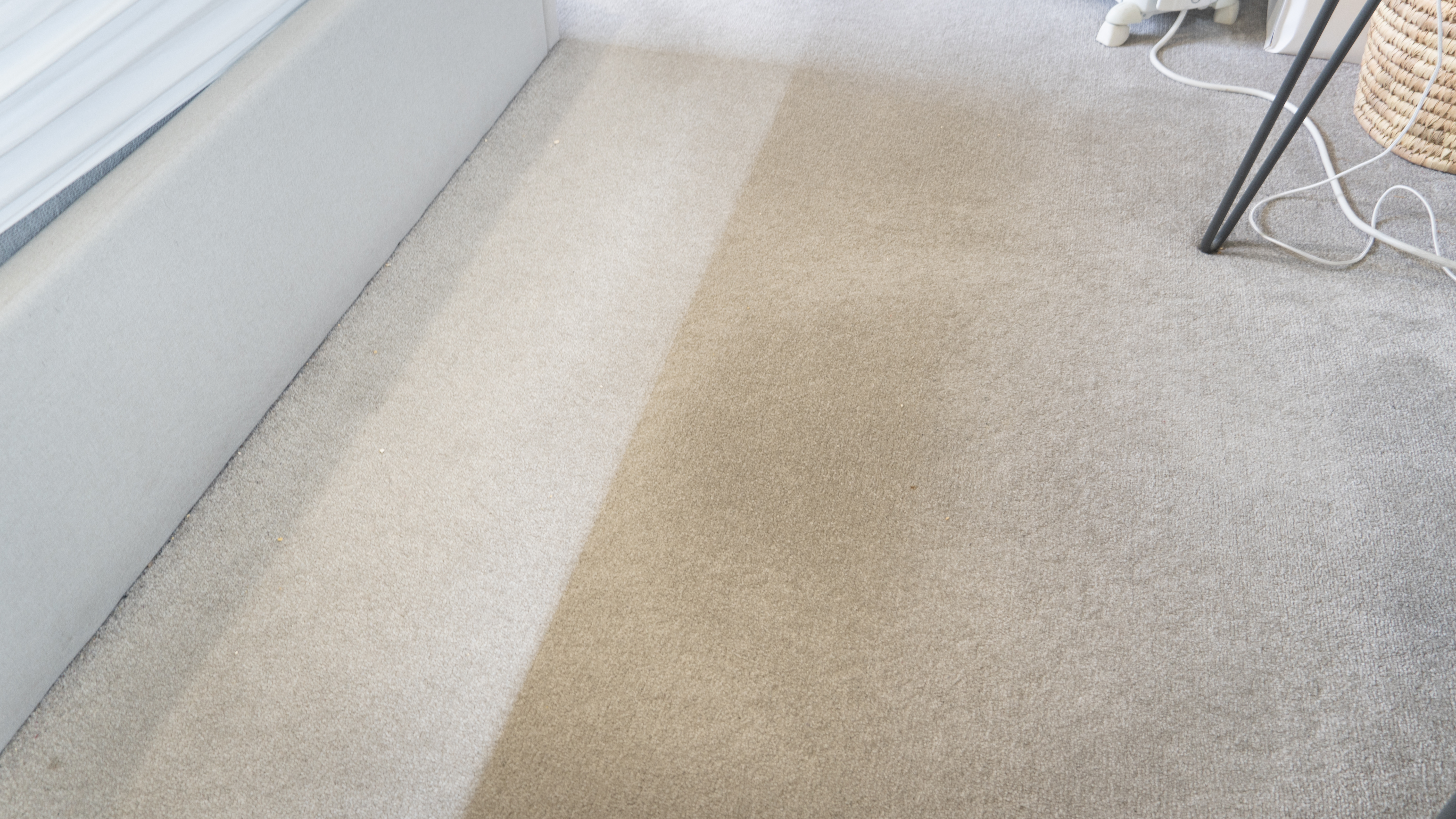 Results on oat test on carpet, in standard suction mode