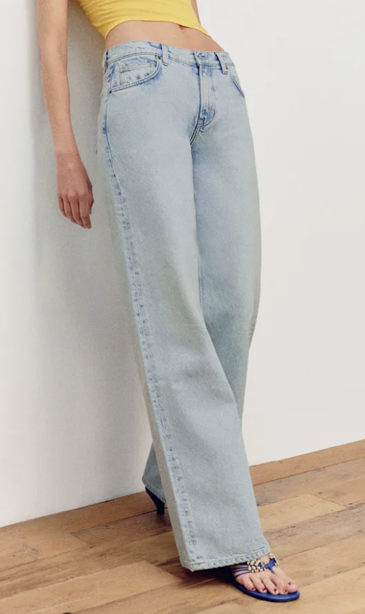 Reformation, Cary Low Rise Slouchy Wide Leg Jeans