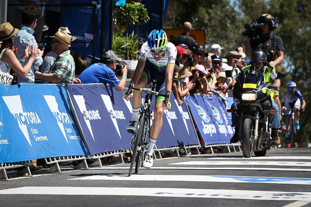 Damien Howson crosses the line for second place
