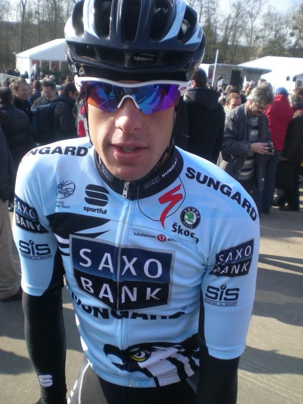 Richie Porte (Saxo Bank-SunGard) lines up for stage 1 of Paris-Nice.
