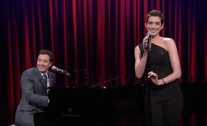 Watch Anne Hathaway, Jimmy Fallon perform Snoop Dogg with a twist