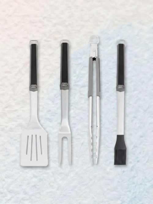 Bbq Grill Tools Set, 4 Pieces Stainless Steel Grill Kit