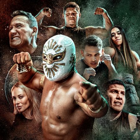 A group of athletes pose for the promotional image for Netflix's 'Physical 100: Mexico.'