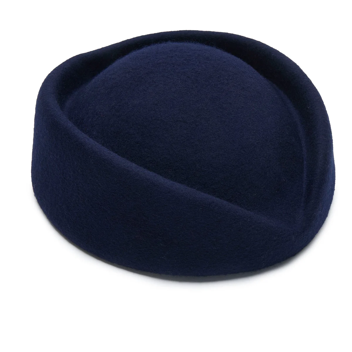 Lele Sadoughi, Navy Contoured Pillbox Hat