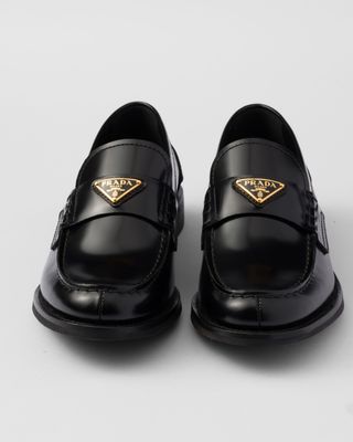 Brushed Leather Loafers