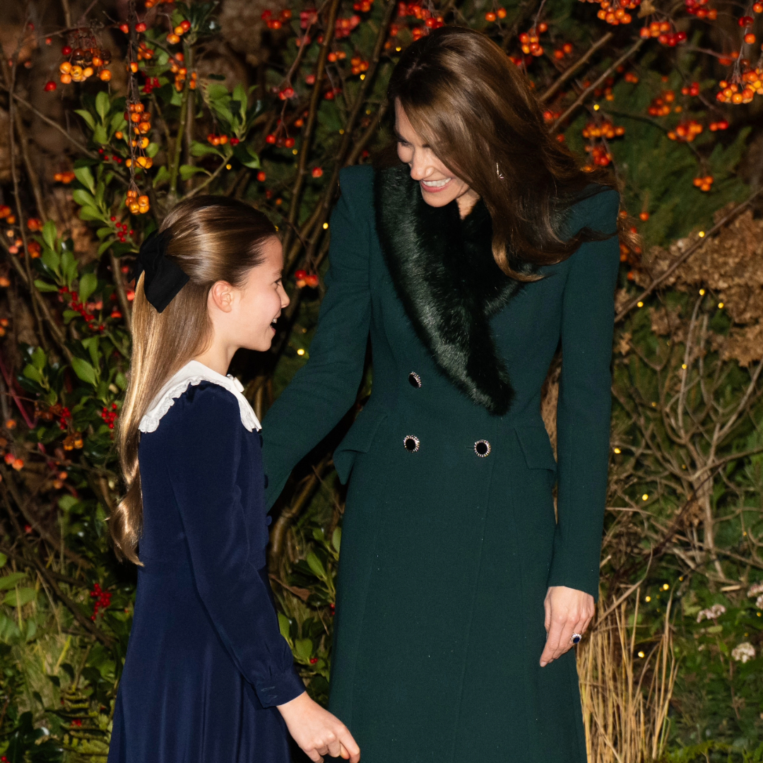 Princesses Kate and Charlotte Together at Christmas