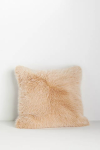 Anthropologie Sophie Tipped Faux-Fur Pillow