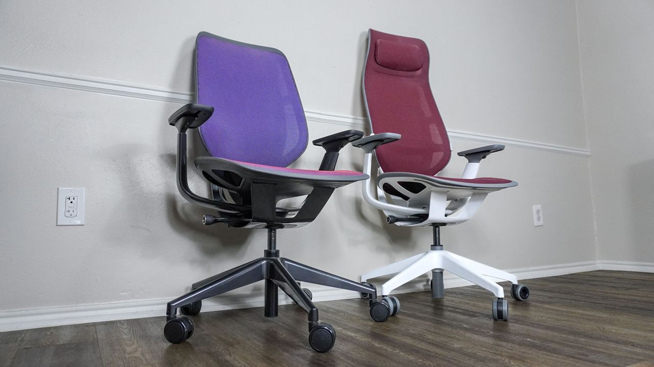 The original Steelcase Karman next to the Steelcase Karman High Back