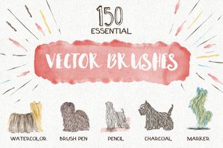 Essential vector brushes collection, one of the best Illustrator brush collections