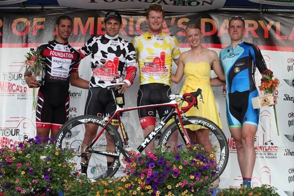 The men's podium in East Troy
