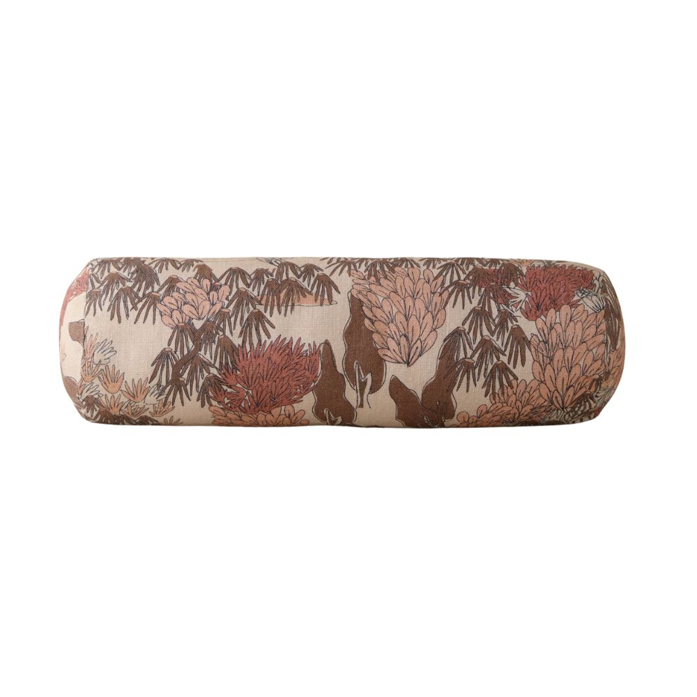 Garden Walk Linen Pillow in Blush