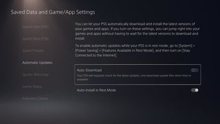 Ps5 Settings Auto Game Updates