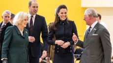 Kate Middleton, Prince William, Prince Charles and Camilla share a laugh