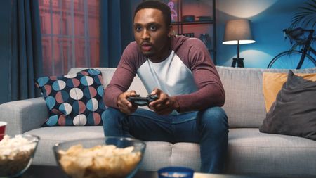 playing video games