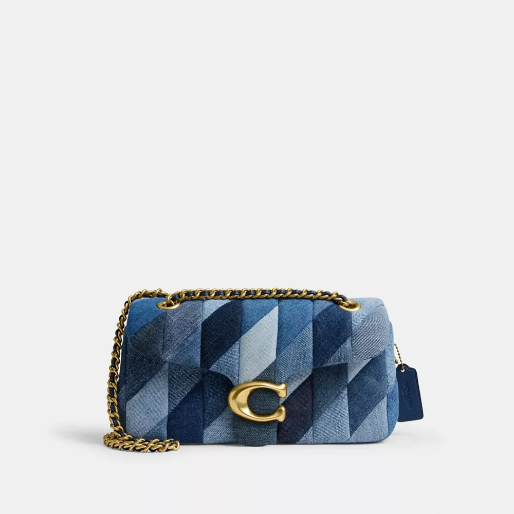 Tabby Shoulder Bag 26 With Repurposed Denim Patchwork Quilting