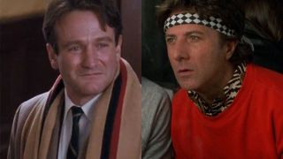 Robin Williams on the left, Dustin Hoffman on the right