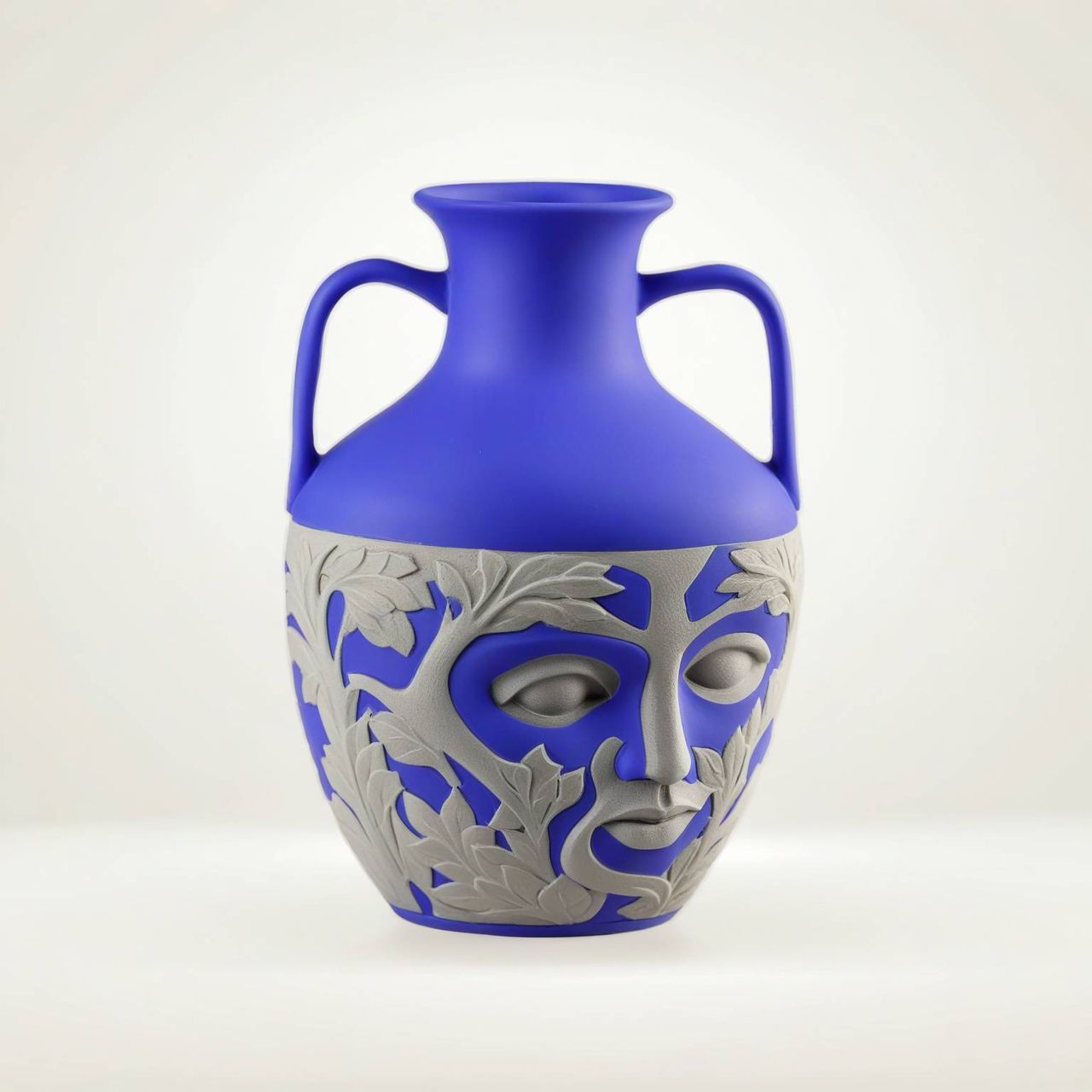 brightly coloured AI-generated stoneware design