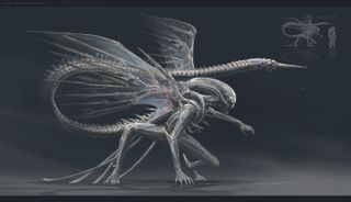 Alien Romulus; a xenomorph