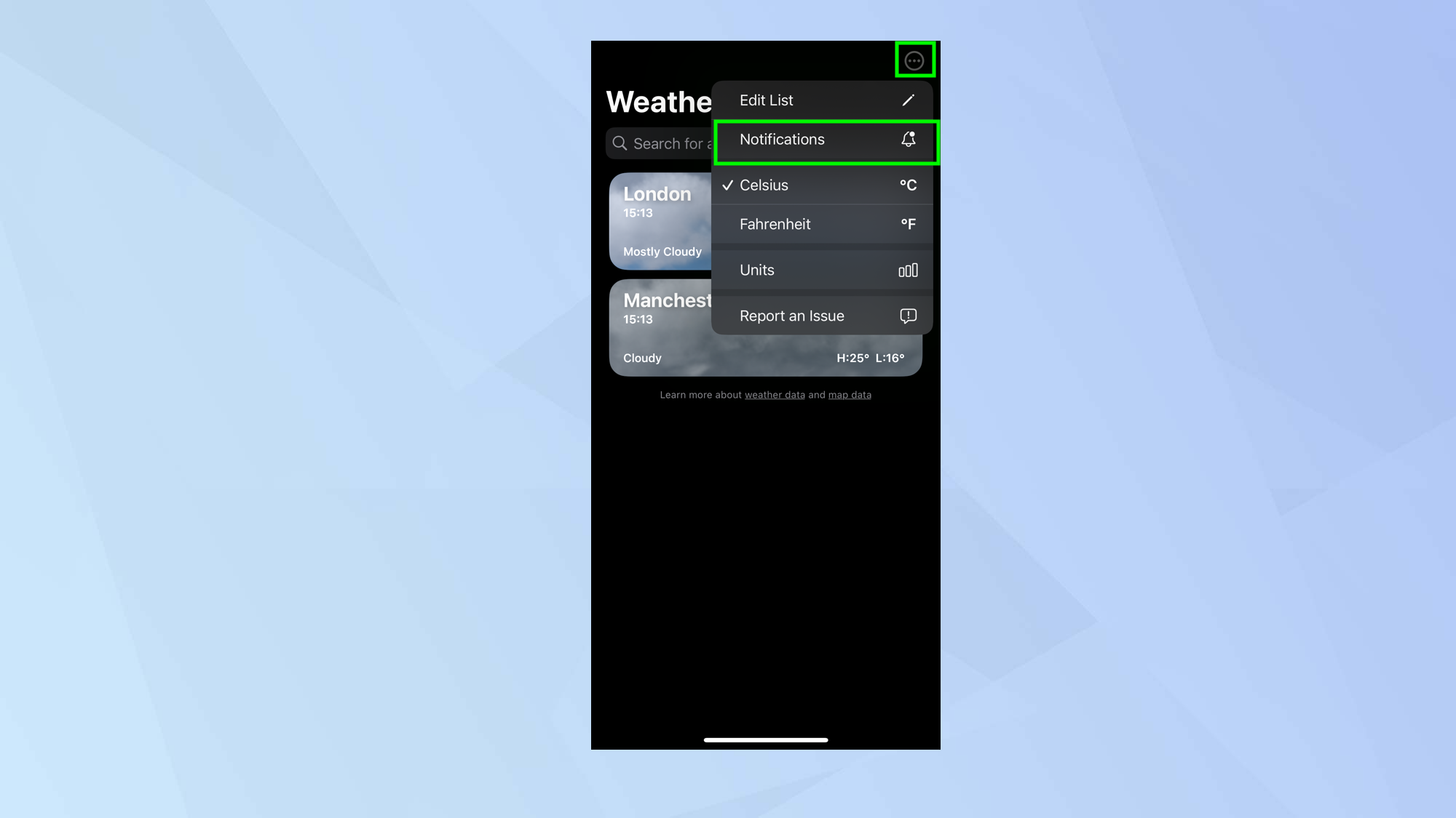 How to Set Up Rain Alerts in Apple's Weather App