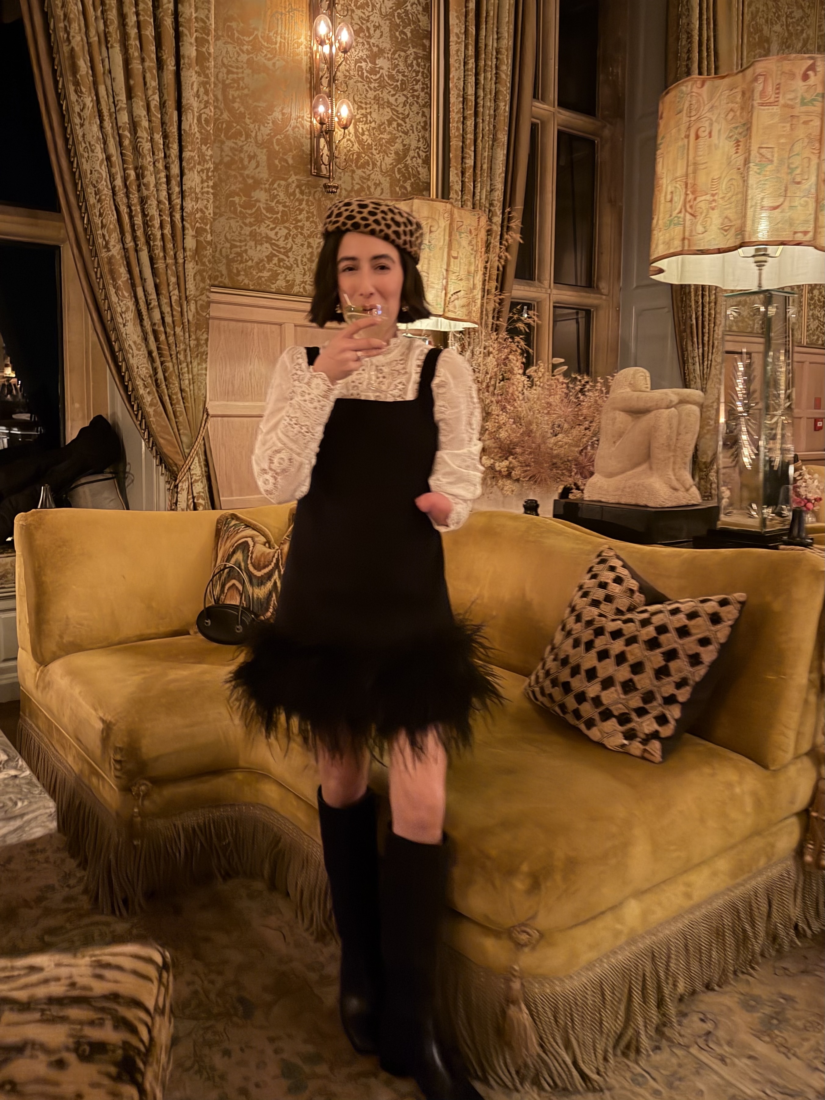 April Lockhart wearing hats