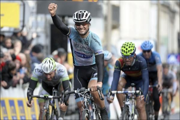 Tom Boonen (Omega Pharma-QuickStep) had enough in the tank to see off Rojas and Degenkolb