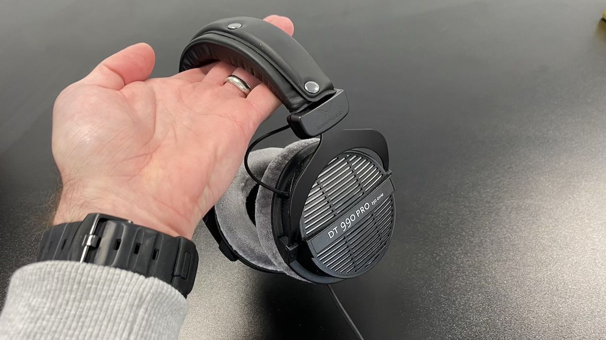 Beyerdynamic DT 990 Pro on a black surface